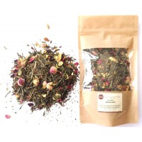 7| Žalioji arbata "ROŽINĖ SENČIA" (natūraliai aromatizuota), 100 g